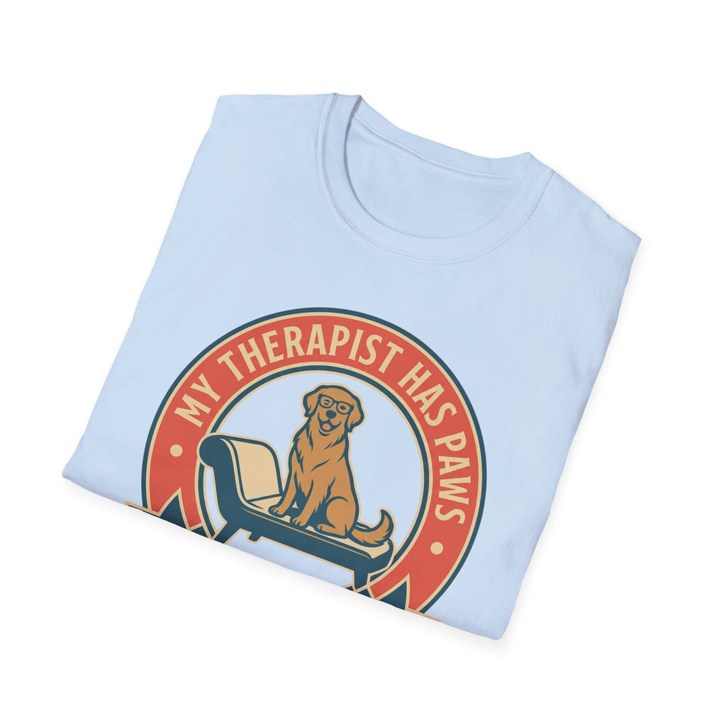 My Therapist Has Paws and a Tail T shirt