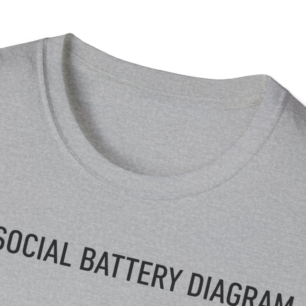 Social Battery Diagram T shirt