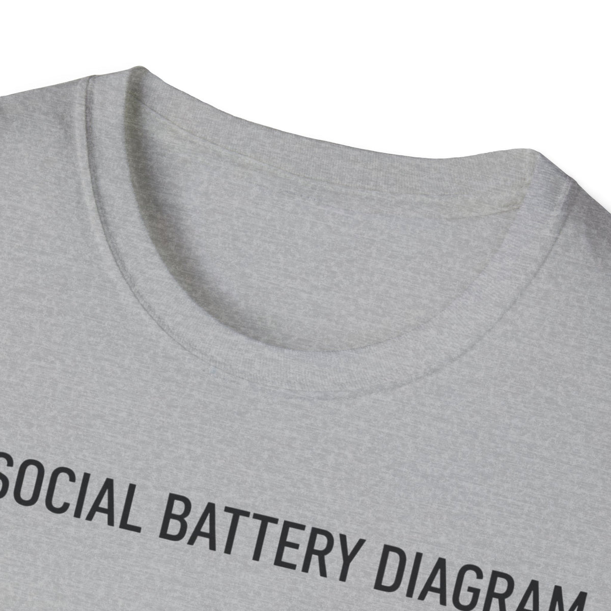 Social Battery Diagram T shirt