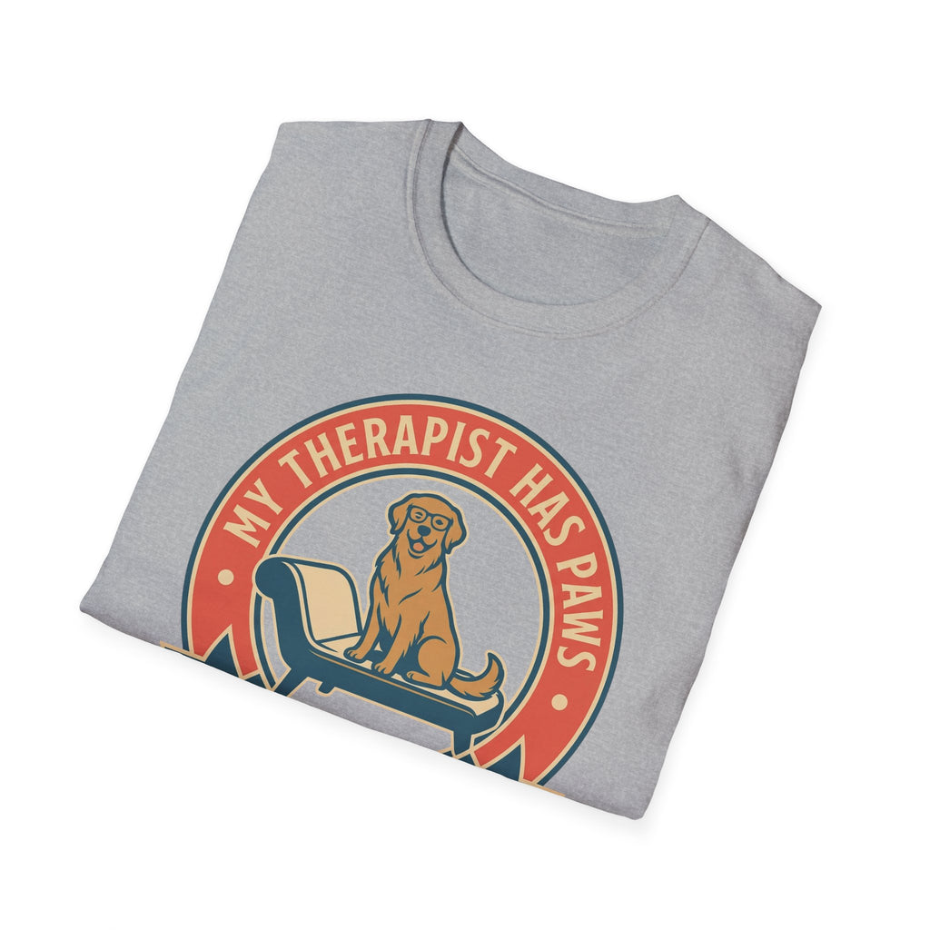 My Therapist Has Paws and a Tail T shirt