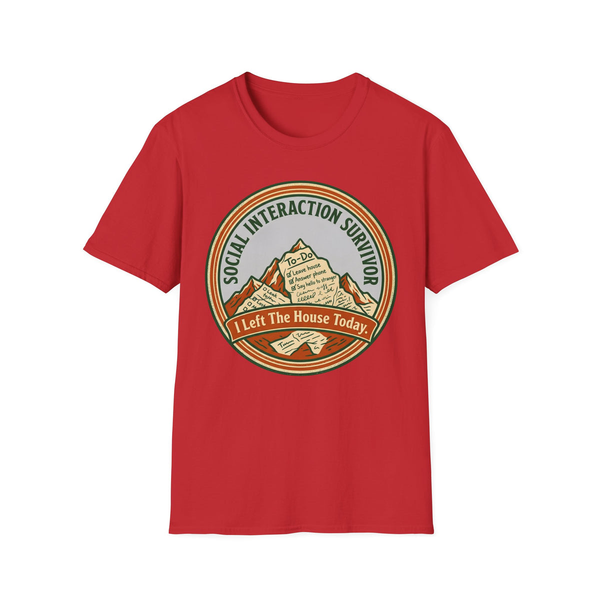 Social Interaction Survivor T shirt