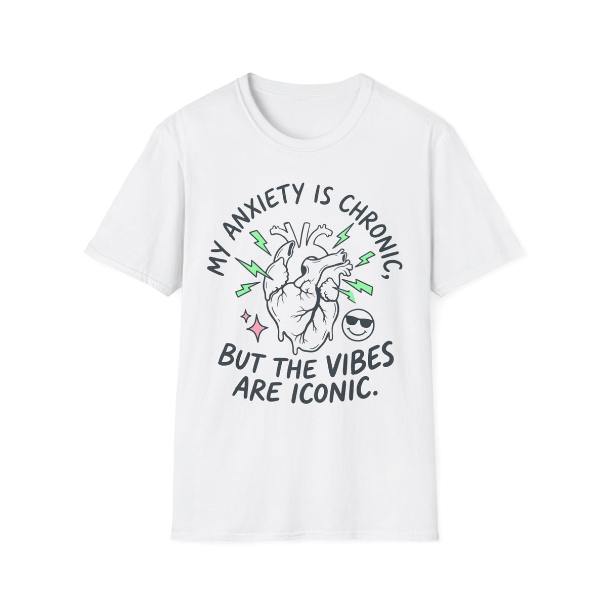 Anxiety Is Chronic, Vibes Iconic T shirt