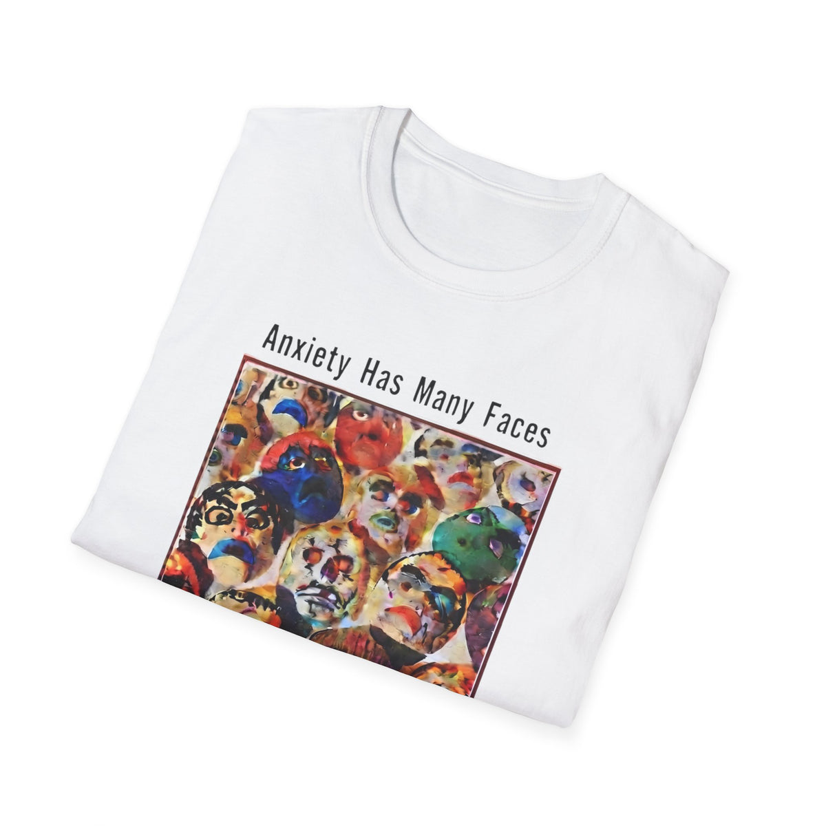 Anxiety Has Many Faces — 'Doom Scrolling' Mental Health T-Shirt