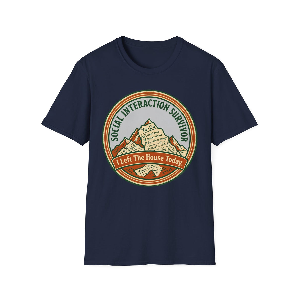 Social Interaction Survivor T shirt