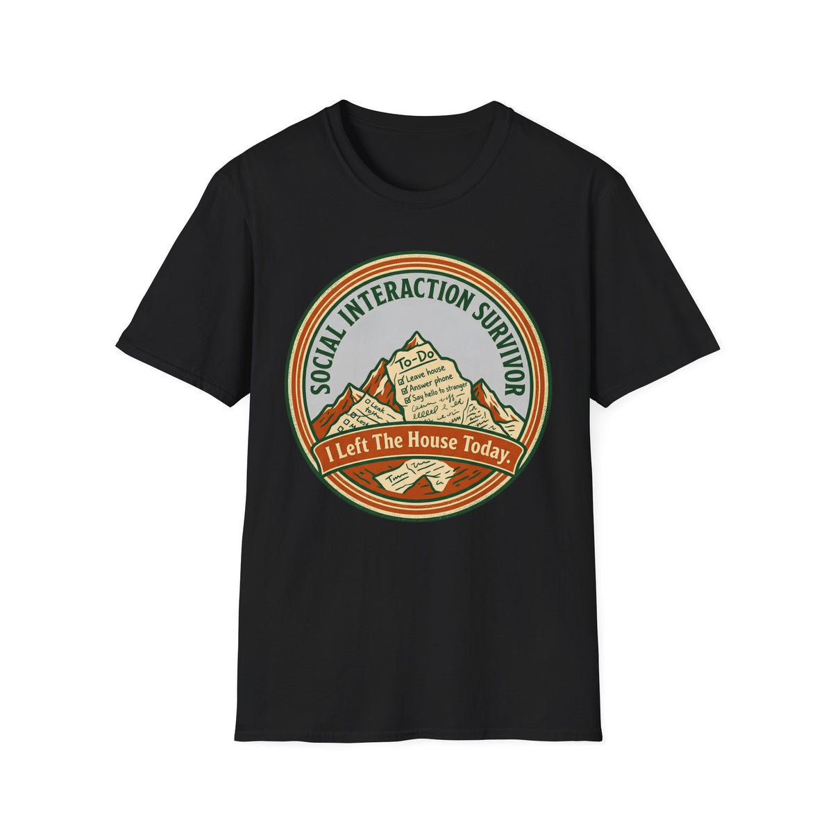 Social Interaction Survivor T shirt