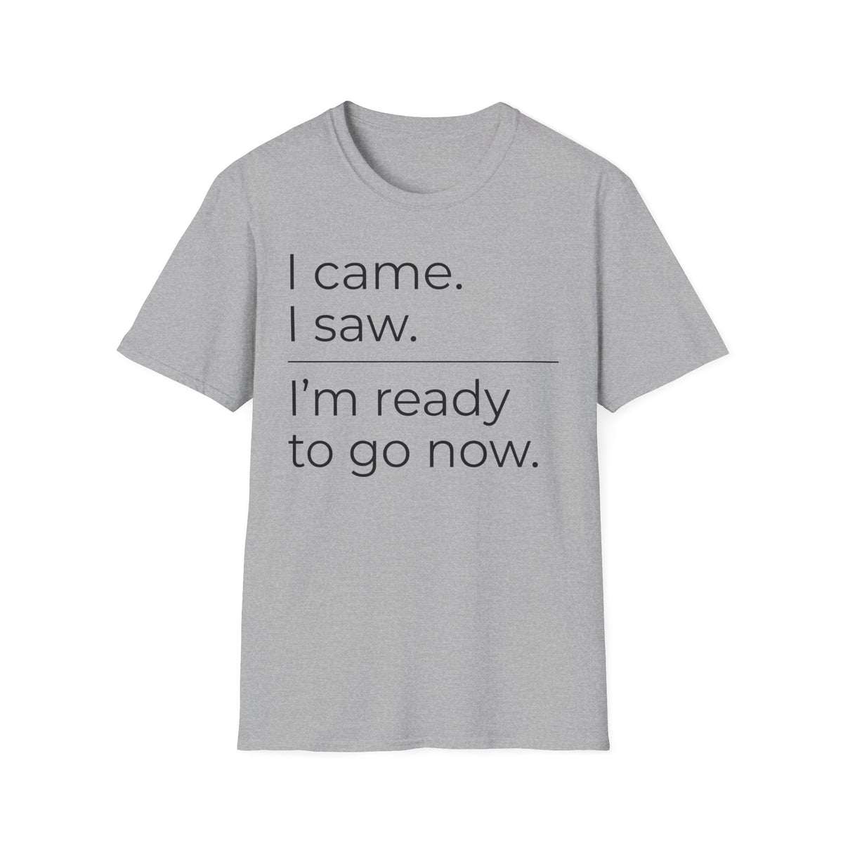 I Came, I Saw, Ready to Go T shirt