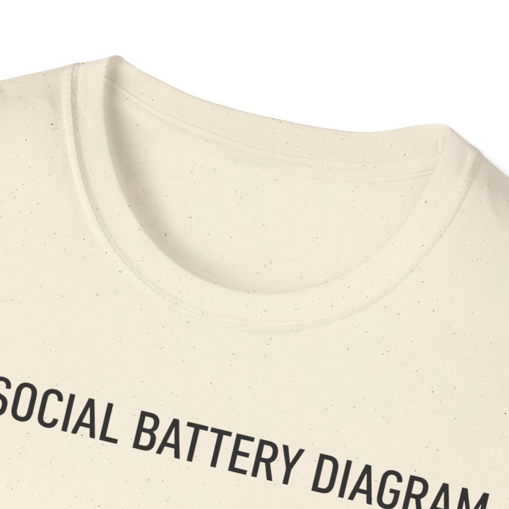 Social Battery Diagram T shirt