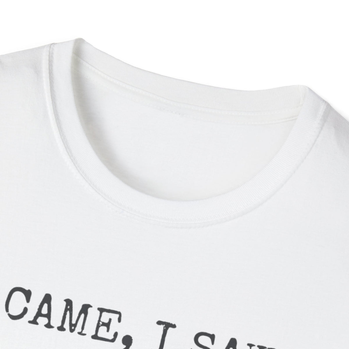 I Came I Saw I Had Anxiety So I Left Typewriter T-Shirt
