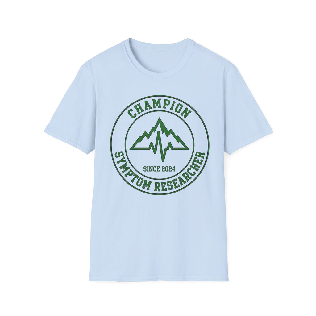 Champion Symptom Researcher T shirt