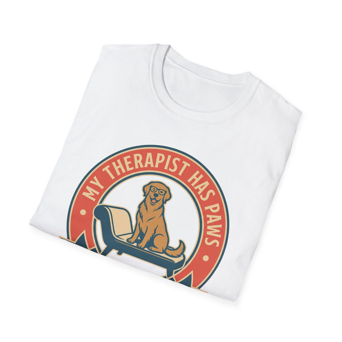 My Therapist Has Paws and a Tail T shirt