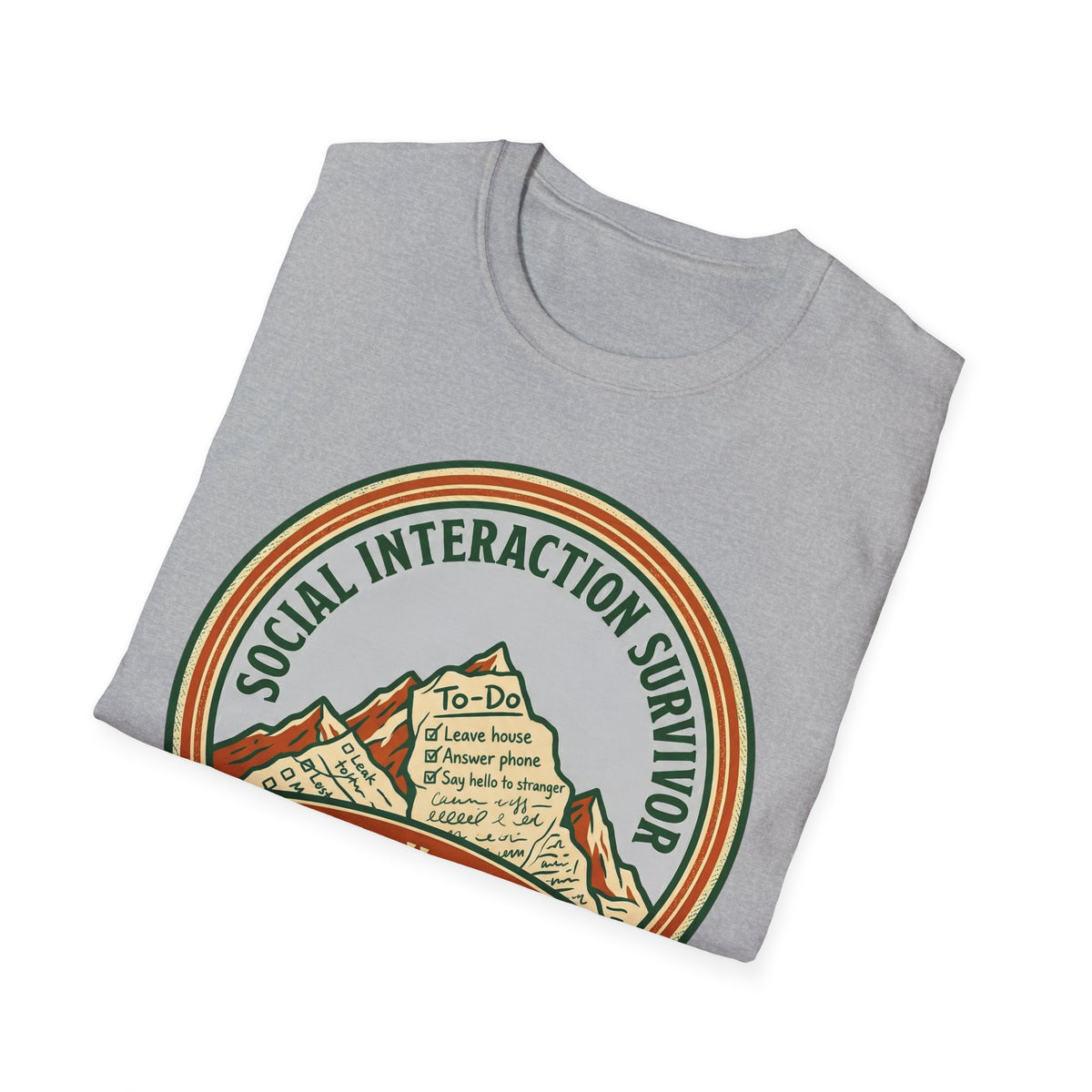 Social Interaction Survivor T shirt