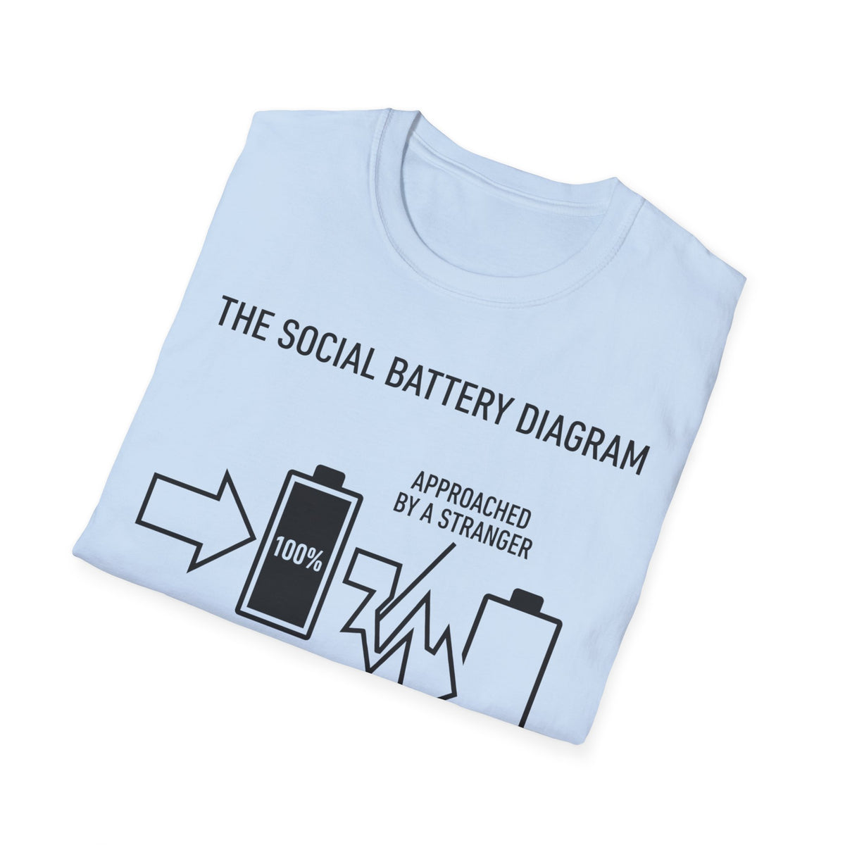 Social Battery Diagram T shirt