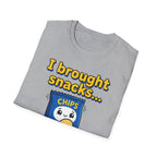 I Brought Snacks, Not Social Skills T shirt