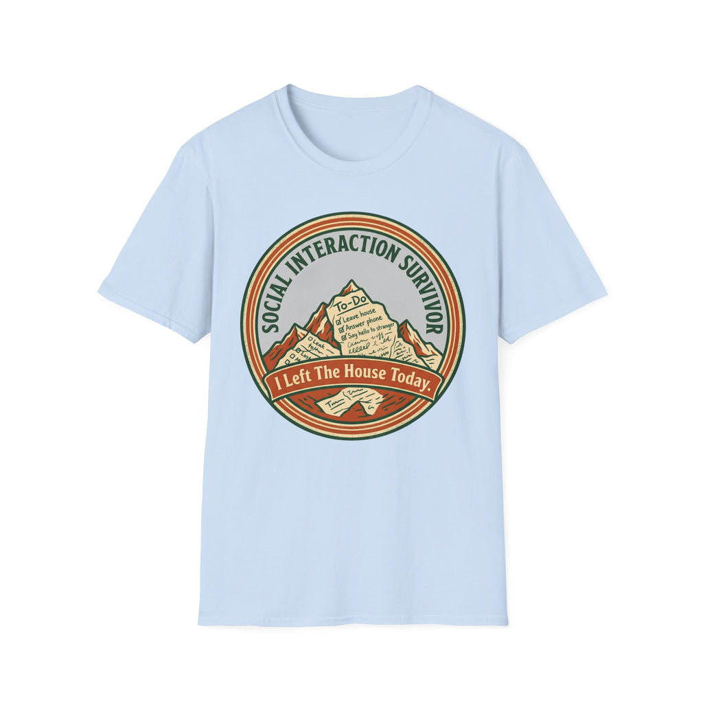 Social Interaction Survivor T shirt