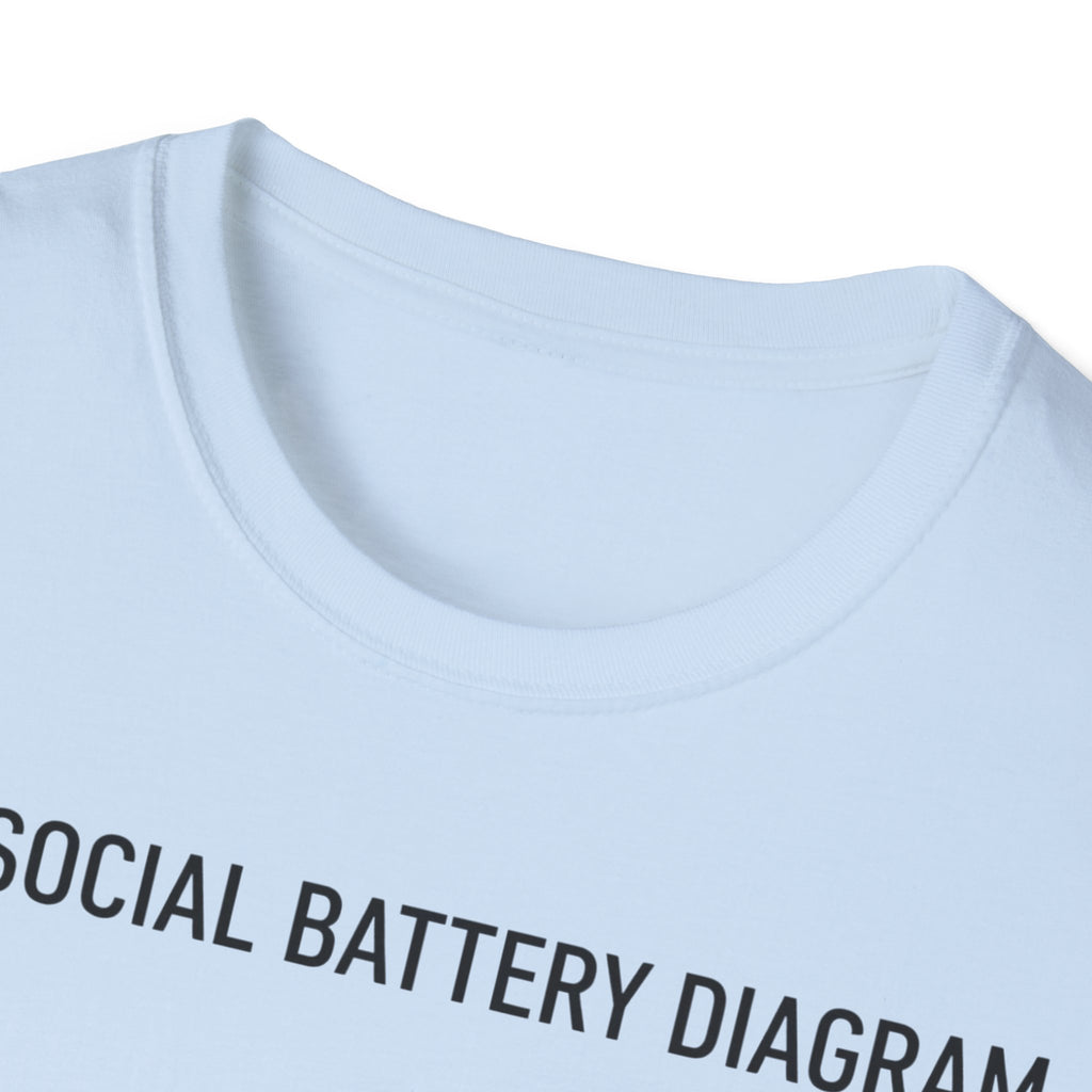 Social Battery Diagram T shirt