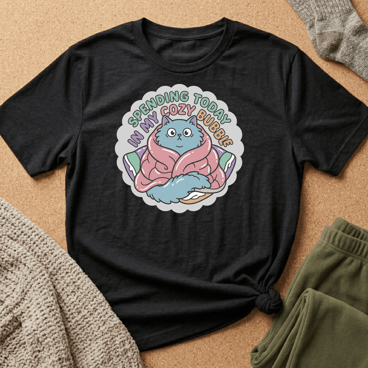 Spending Today in Cozy Bubble T-Shirt