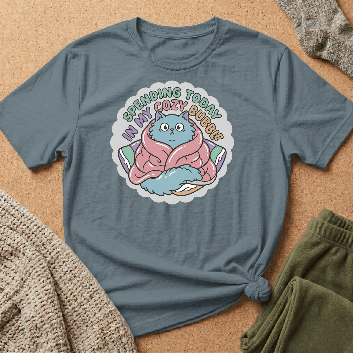 Spending Today in Cozy Bubble T-Shirt