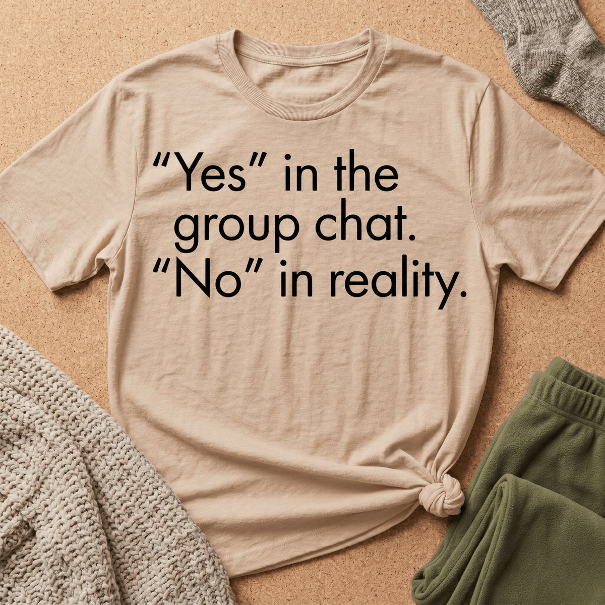 Yes in Group Chat. No in Reality T-Shirt