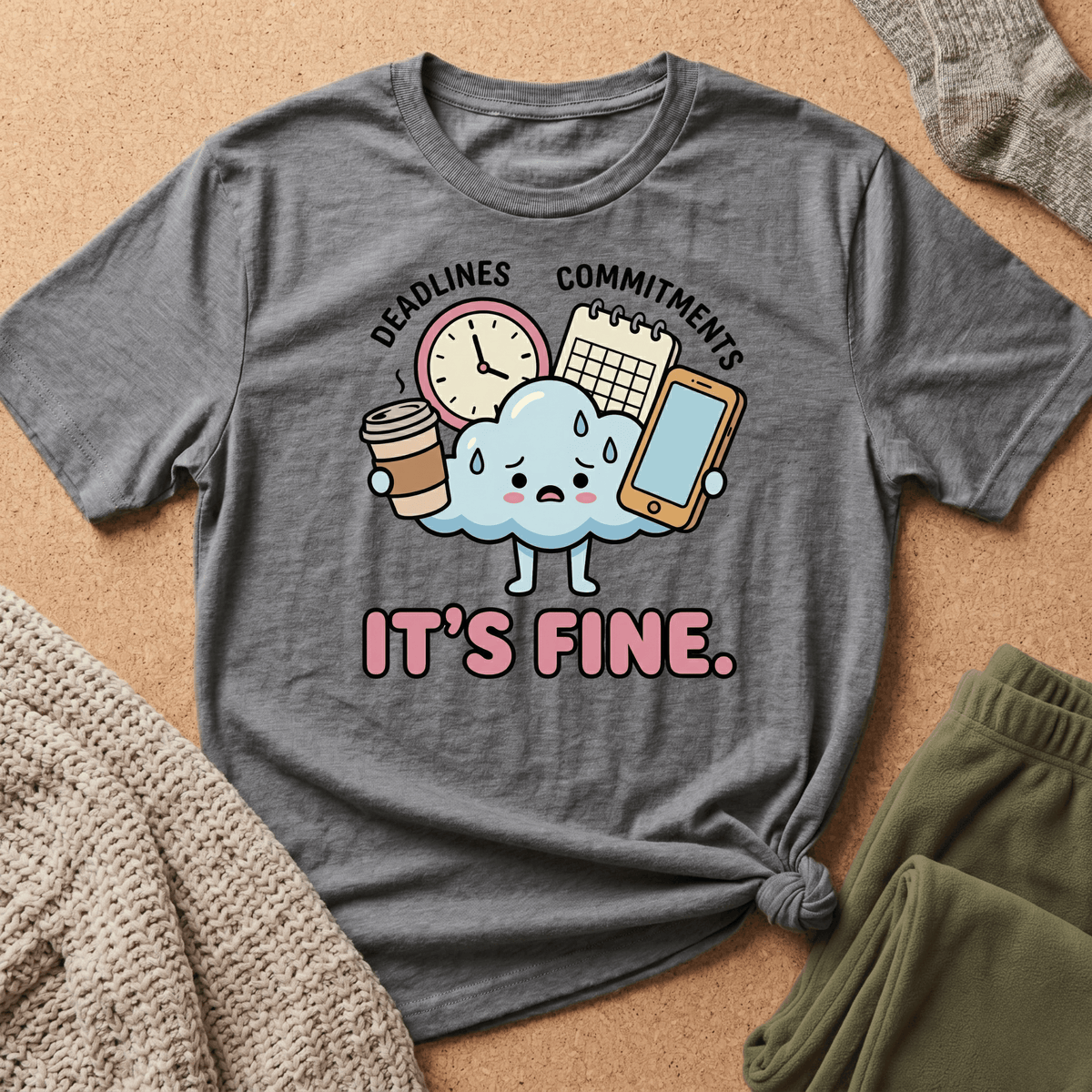 Deadlines. Commitments. It’s Fine T shirt