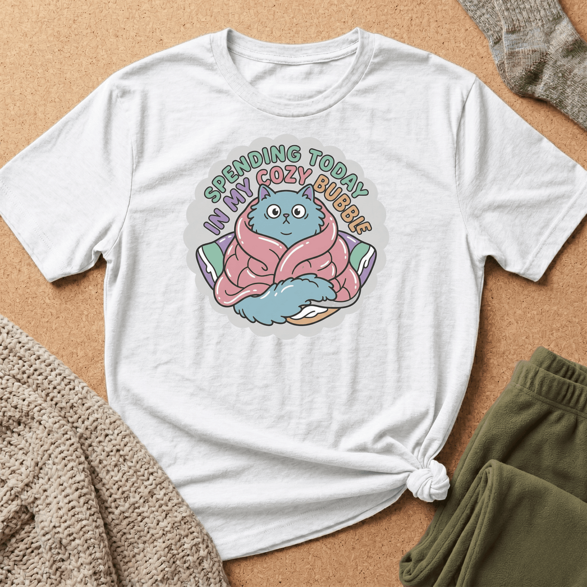 Spending Today in Cozy Bubble T-Shirt